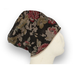 Czapka damska Beanie włoska cienka smerfetka bawełna czarna