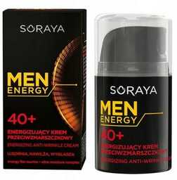 Soraya Men Energy, Energizujący krem przeciwzmarszczkowy 40+, 50ml