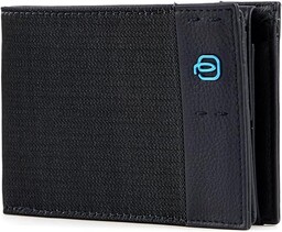 PIQUADRO Portefeuille homme avec porte-card d''identité, Chevron/Niebieski, Taglia