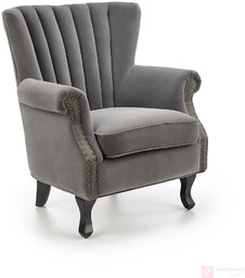 Fotel TITAN Velvet Halmar Szary