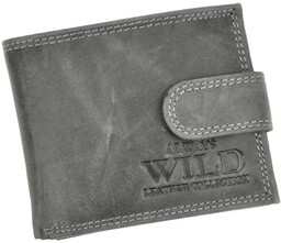 Portfel Męski Skórzany ALWAYS WILD Skóra Licowa Mały