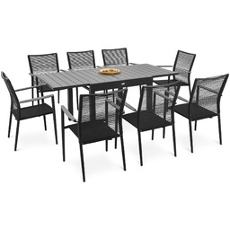 Zestaw mebli ogrodowych Pavia 8+1 - Szary