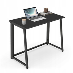 Biurko Komputerowe Składane Nowoczesne Max 1.0 Czarne Stolik