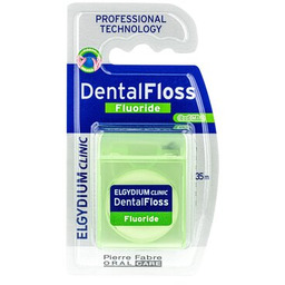 ELGYDIUM Nić dentystyczna Clinic z fluorem zielona 35