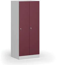 Szafka ubraniowa obniżona, 2-drzwiowa, 1500 x 600 x
