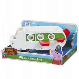 Peppa Pig Drewniany samolot z figurką