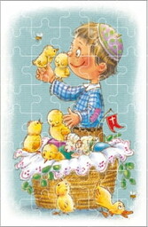 Puzzle Wielkanocne - 10 szt.