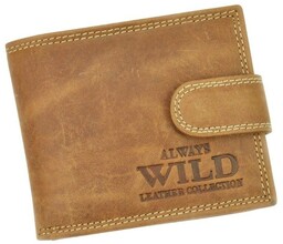 Portfel Męski Skórzany ALWAYS WILD Skóra Licowa Mały