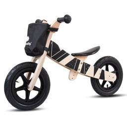 SUN BABY Rowerek biegowy Twist Plus Samoa Czarno-brązowy