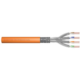 Kabel teleinformatyczny instalacyjny DIGITUS kat.7, S/FTP, Dca, drut,