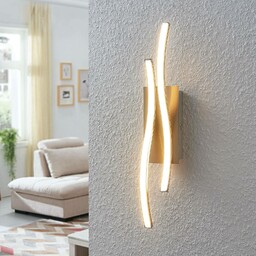 Lindby kinkiet LED Safia, 45 cm, kolor nikiel,