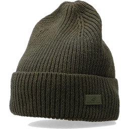 Czapka męska zimowa 4F AW23ACAPM311 - khaki M