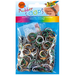 folia 4001868070286 339589  Rubber Loops Camouflage, 500