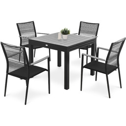 Zestaw mebli ogrodowych Pavia 4+1 - Szary