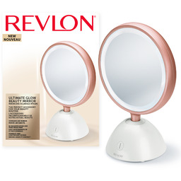 REVLON RVMR9029 Lusterko kosmetyczne LED, bezprzewodowe, 5x powiększenie