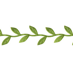 Girlanda listki zielone - 300 cm - 1