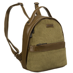 Plecak damski David Jones miejski khaki sztruks stylowy