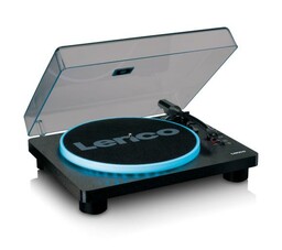 Lenco LS-50LEDBK Półautomatyczny Napęd paskowy Przedwzmacniacz Czarny Gramofon