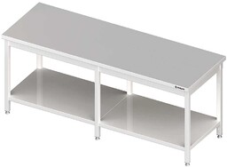 STALGAST Stół centralny z półką 2100x700x850 980117210
