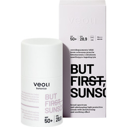 Veoli Botanica But First Sunscreen lekki krem ochronny