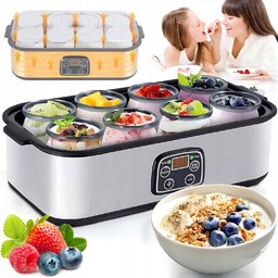 Jogurtownica Domowy Jogurt Timer Regulacja Temperatury 8 180ML