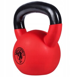 Kettlebell z gumową powłoką 6kg
