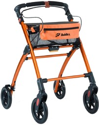 Mobilex Czterokołowa podpórka inwalidzka Jaguar kolor pomarańczowy