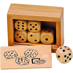 Goki Kości do Gry, Brązowy, 6,2 x 4,5