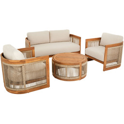 Zestaw mebli ogrodowych Groseto - Beżowy