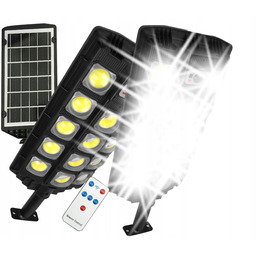 Potężna Lampa Solarna Uliczna Latarnia Czujnik Ruchu Zmierzchu