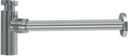 OMNIRES A186 BR Syfon umywalkowy ozdobny, długość 35cm,