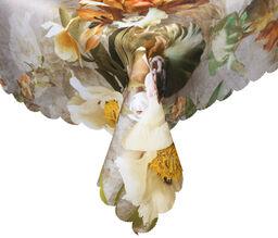 Obrus plamoodporny wymiar 120x220 cm w kwiaty