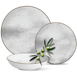 Komplet Magda Gessler Serwis Obiadowy Porcelana Talerze 18el