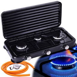 Kuchenka Przenośna Gazowa Turystyczna Campingowa 3 Palnik +reduktor