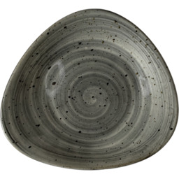 KERA CERAMIKA Talerz deserowy Delta Rustic szary 19