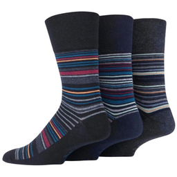 Gentle Grip 3PACK męskie skarpety bezuciskowe Contemporary Ensemble