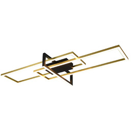 Trio Sufitowa lampa SALINAS 620310308 czarna złota LED