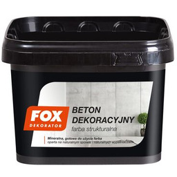 Farba strukturalna BETON DEKORACYJNY 4 kg FOX