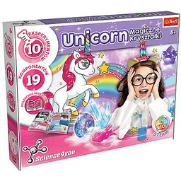 Trefl, zestaw naukowy Jednorożcowa fabryka kryształów, 61390