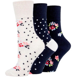 Gentle Grip 3PACK Bawełniane skarpety bezuciskowe dla kobiet