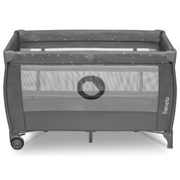 LIONELO Łóżeczko turystyczne Stefi Plus Multicolor Szary