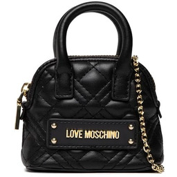Mini torebka damska - LOVE MOSCHINO JC4324PP0FLA0000 CZARNA
