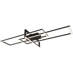 Trio Metalowa lampa sufitowa SALINAS 620310332 czarna LED