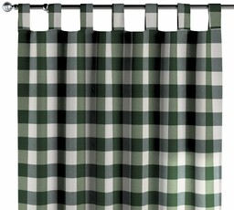 Zasłona na szelkach 1 szt., zielono-biała krata (5,5x5,5cm),