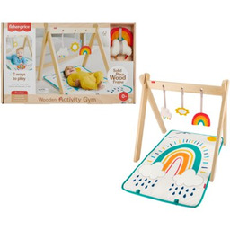 FISHER PRICE Mata edukacyjna Wooden Activity Gym JCY38