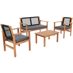 Zestaw mebli ogrodowych Marata - Czarny