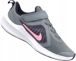 Nike Downshifter Szare Buty Dziecięce Gumka Rzep