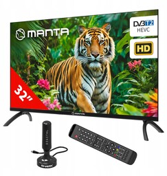 Telewizor 32 cale Tv Led dekoder DVBT2 Hevc