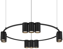 Milagro Salonowa lampa wisząca GENESIS ML0373 ring metalowy