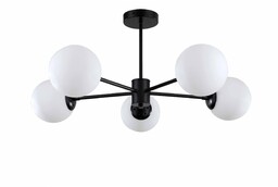 Lampa wisząca Roma 5xE14 czarna LP-1345/5P BK -